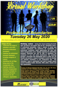 Virtual Professional Boundaries Workshop